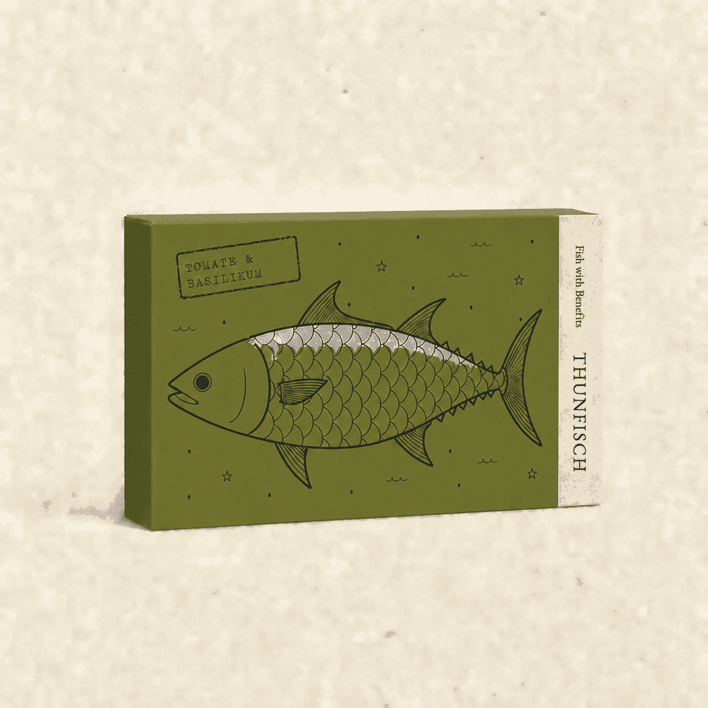 Thunfisch · Getrocknete Tomate & Basilikum — Dose